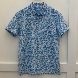 Retro Rifle Foraging Button Down Short Sleeve Shirt